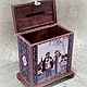 Box box-piggy bank ' Sang its song Russian soul'. Storage Box. decoupage history. My Livemaster. Фото №5