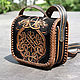 Order Leather bag 'Celtic coat of arms' - turquoise. schwanzchen. Livemaster. . Classic Bag Фото №3