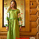 Dress in Russian folk style ' Spring', Dresses, St. Petersburg,  Фото №1