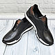 Men's sneakers made of genuine leather, hand-painted!. Sneakers. SHOES&BAGS. Online shopping on My Livemaster.  Фото №2