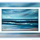 Большая картина маслом абстракция морской пейзаж синий голубой цвет. Картины. Jenyartstudio. Интернет-магазин Ярмарка Мастеров.  Фото №2