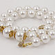 Колье и серьги Pearls. С белым жемчугом. Комплекты украшений. ❁ МИРАБЕЛЬ ❁. Интернет-магазин Ярмарка Мастеров.  Фото №2