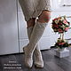 Order Linen boots 'Daryana' knitted summer. MadameBoots. Livemaster. . High Boots Фото №3