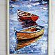 Oil painting Boats. Pictures. The colorful world. Online shopping on My Livemaster.  Фото №2