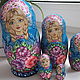 Matryoshka "Pink and blue" 5 seats. Dolls1. A gift for the soul (rf-damatrena-da). Online shopping on My Livemaster.  Фото №2