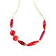 Necklace of agates on a chain red 'Cherry jam' beads. Necklace. Irina Moro. My Livemaster. Фото №6