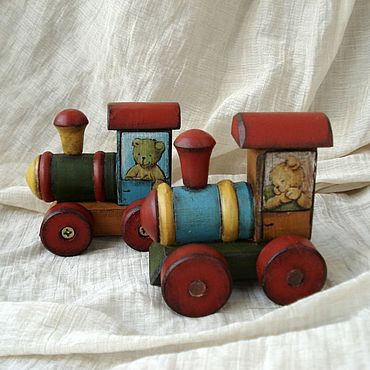 Куклы и игрушки ручной работы. Ярмарка Мастеров - ручная работа Паровозик 2. Handmade.