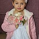 Повязка на голову для девочки РОЗА ШЕББИ. Диадемы детские. Spring Garden камни,каменные бусины. Интернет-магазин Ярмарка Мастеров.  Фото №2