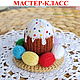 Пасхальные угощения. Мастер-класс по вязаной спицами миниатюре, Схемы для вязания, Анапа,  Фото №1