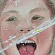 Заказать Ребенок на Байкале со льдом. Картина маслом    Алёна Данкова. Ярмарка Мастеров. . Картины Фото №3