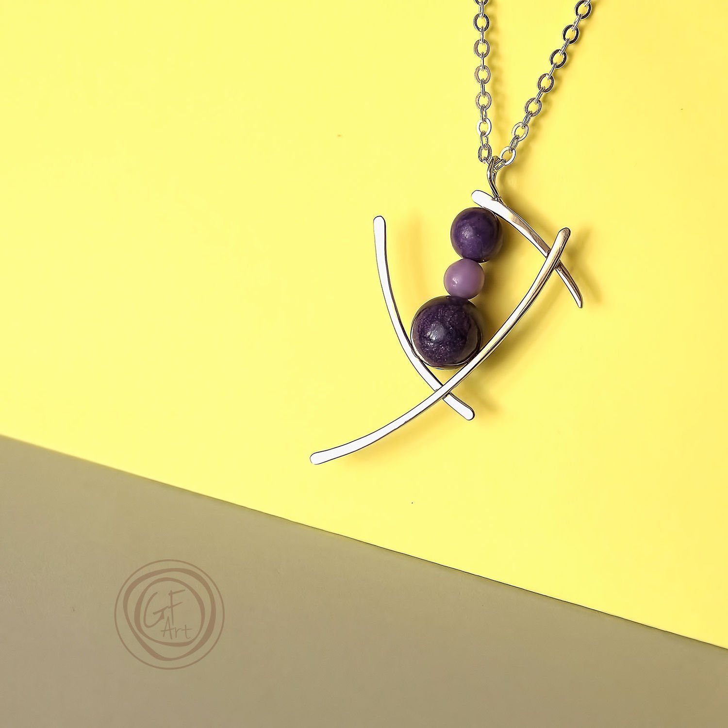 Metal Wire Work Necklace Pendant Elegant Gift For Her Original Pendants Handmade Livemaster Metal Wire Work Necklace Pendant Elegant Gift