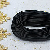 Материалы для творчества handmade. Livemaster - original item Belarusian black soutache 2,5 mm 1 m. Handmade.