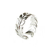 Украшения handmade. Livemaster - original item Silver leaf ring, wreath ring, dimensionless ring. Handmade.