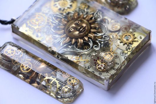 Купить Стимпанк кулон, стимпанк серьги, steampunk кольцо ...