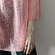 Tunic gossamer Mohair loose, Transparent women's tunic pink. Tunics. Dobryy_vyaz. My Livemaster. Фото №4
