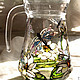 Jug "Dragonflies and lily". Pitchers. stained glass painting from xsanf. Online shopping on My Livemaster.  Фото №2