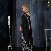 Одежда handmade. Livemaster - original item Evening gown black with silver. Handmade.