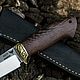 Заказать Нож Скиф (сталь 95х18, венге, латунь). Дом ремёсел. Ярмарка Мастеров. . Ножи Фото №3