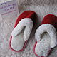Women's suede sheepskin Slippers. Slippers. Warm gift. Online shopping on My Livemaster.  Фото №2