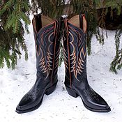 Обувь ручной работы handmade. Livemaster - original item Handmade cowboy boots with embroidery. Handmade.