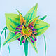 Brooch ' Green Orchid'. Brooches. HANDMADE Studio. Online shopping on My Livemaster.  Фото №2