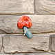 Small Mushroom brooch made of polymer clay. Brooches. AnnaMalnaya. My Livemaster. Фото №6
