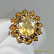 Ring 'Citrine - oval large' gold 585, citrines. VIDEO. Rings. MaksimJewelryStudio. Online shopping on My Livemaster.  Фото №2