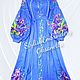Embroidered dress ' Irises', Dresses, Slavyansk-on-Kuban,  Фото №1
