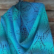 Аксессуары handmade. Livemaster - original item Biscay Bay knitted shawl. Handmade.