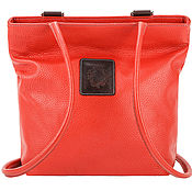 Сумки и аксессуары handmade. Livemaster - original item Womens leather backpack Valentino (red). Handmade.