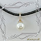 Order Pendant 'Big pearl' gold 585, natural pearls. MaksimJewelryStudio. Livemaster. . Pendants Фото №3