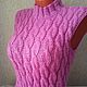 Knitted vest 'Wonderful' handmade. Vests. hand knitting from Galina Akhmedova. My Livemaster. Фото №5