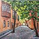 Oil painting Old courtyard. The urban landscape, Pictures, Zhukovsky,  Фото №1