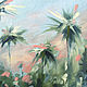 Bali oil painting 30 x 40 cm palm trees. Pictures. Viktorianka. My Livemaster. Фото №5