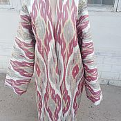 Узбекский плотный хлопковый икат ручного ткачества. FMT004