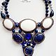 Necklace with lapis lazuli and capalonga Blue dreams. Wedding necklace. ArtelL. Online shopping on My Livemaster.  Фото №2