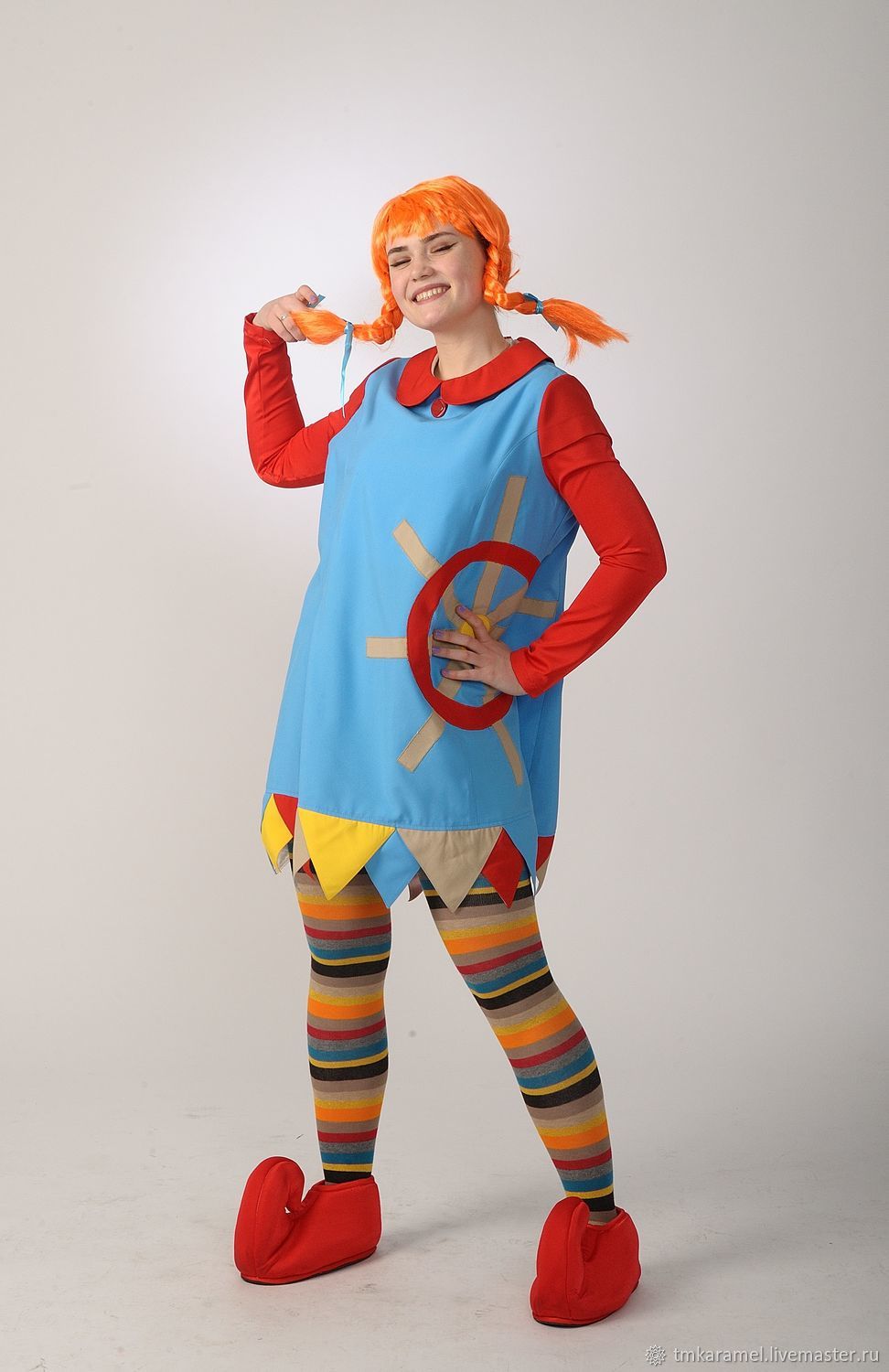 Пеппи Длинный чулок: костюм для маленьких нарядных детей