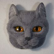 Украшения handmade. Livemaster - original item Brooch-pin British Cat. Handmade.
