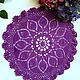 Винтаж: «Violet Napkin» - Аметистовая кружевная салфетка для Вашего интерьера. Предметы интерьера винтажные. Nostalgié Antique Market ● Арина. Ярмарка Мастеров.  Фото №4