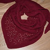 Light grey shawl with textured pattern