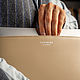 Чехол MacBook Air 13 кожаный  бежевый. Чехол. TONY LEO. Интернет-магазин Ярмарка Мастеров.  Фото №2