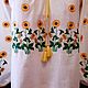 Women's embroidered blouse 'Field of sunflowers ' ZHR2-218. Blouses. babushkin-komod. My Livemaster. Фото №4
