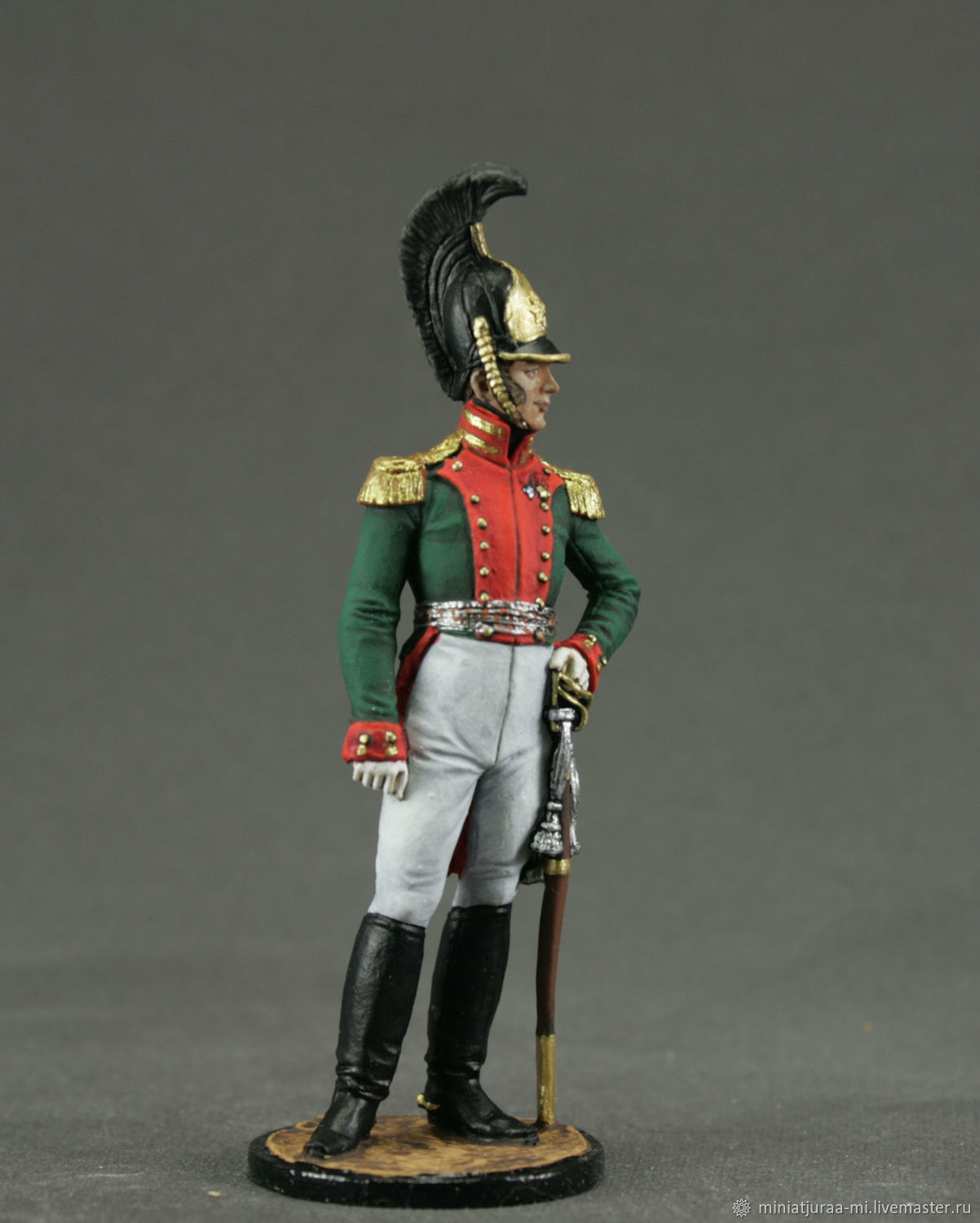 NAP#49 Denmark,Non-commissioned officer 54 mm,1/32 Tin soldiers Napoleonic Wars 