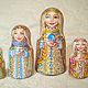 Rich dressed Russian wooden nesting dolls Faberge Eggs, Dolls1, Ryazan,  Фото №1