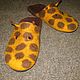 Slippers-felted flip flops Girafe. Slippers. Julia. Online shopping on My Livemaster.  Фото №2