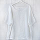 Oversize blouse with open edges. Blouses. LINEN & SILVER ( LEN i SEREBRO ). Online shopping on My Livemaster.  Фото №2