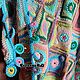 Manta de punto BOHO, colcha de autor 'etiquetas Divertidas', Blankets, Moscow,  Фото №1