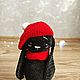 Knitted toy- black hare, new year 2023, Stuffed Toys, Tambov,  Фото №1