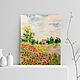 PAINTING SUMMER SUMMER LANDSCAPE PAINTING POPPY FIELD. Pictures. orlovaalla. Online shopping on My Livemaster.  Фото №2
