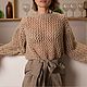 Джемпер с сетчатым узором. Пуловеры. The sweetest sweaters. Интернет-магазин Ярмарка Мастеров.  Фото №2
